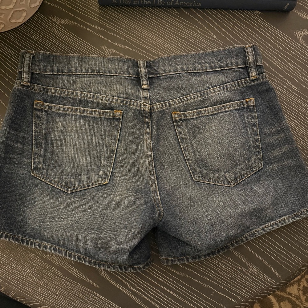 Ralph Lauren Sport Size 8 Blue 100% Cotton Denim Jean Shorts 4.25” Inseam Pony - Picture 2 of 7